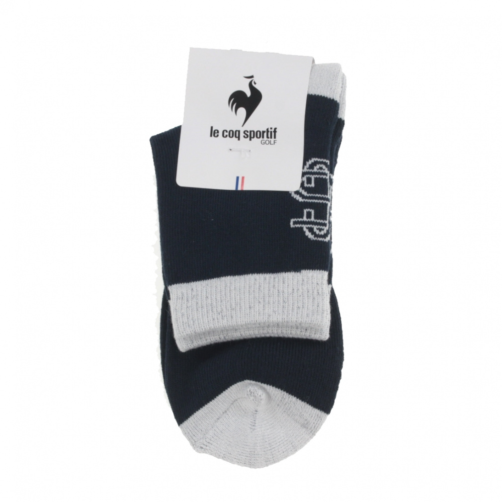 シーズンエンブレム ショート丈ソックス LG5SSO06L(ネイビー-22-24cm)