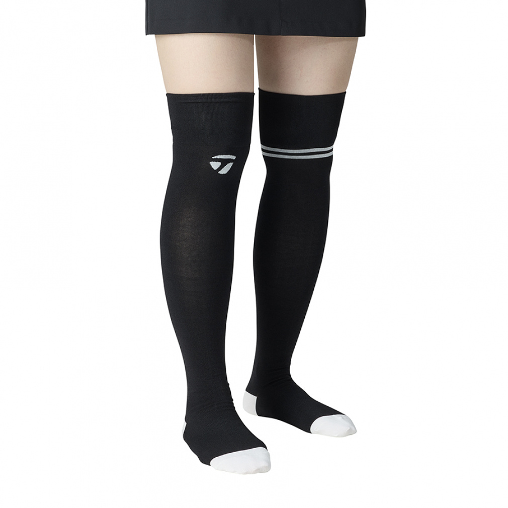 オーバーニーソックス TL717(ブラック-22-24cm)