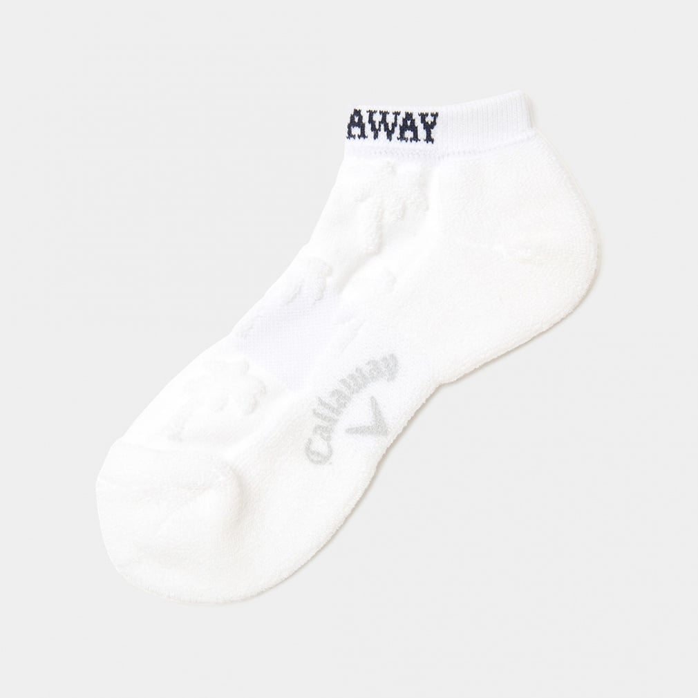 ヤシの木表パイルアンクルソックス 6217721545(ホワイト-FREE)