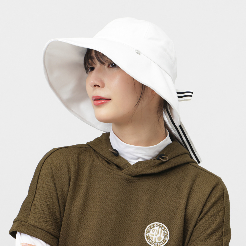 【未使用品】777P お洒落★Kolwin コルウィン ゴルフ キャップ 帽子 CAP お洒落なアイボリーのウール混ネップ素材に希少なエンブレムロゴ♪ | [コルウィン] レディース ゴルフウェア キャップ 春 夏 TGF