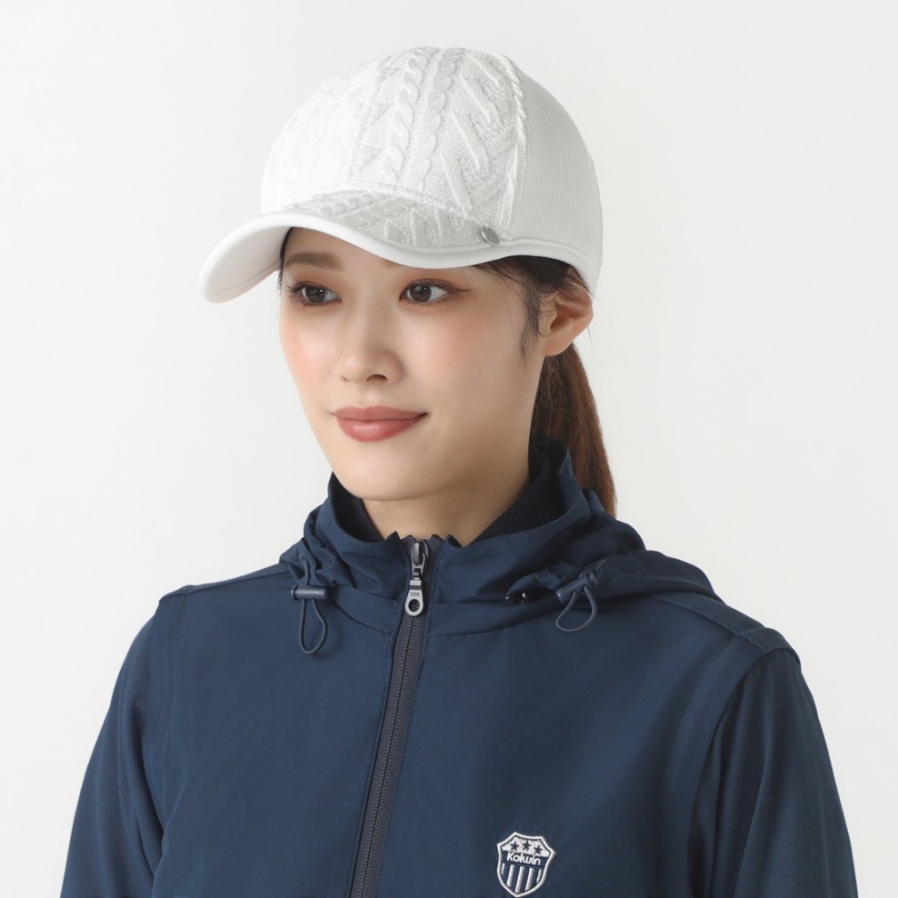 コルウィン レディース ゴルフウェア キャップ 秋 冬 ケーブル編みキャップ (KO-1C2524CP) Kolwin