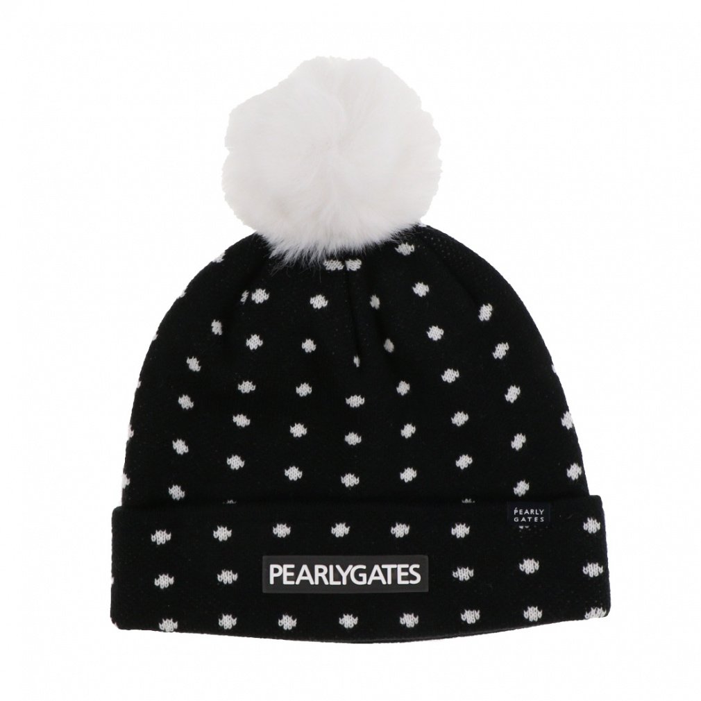 パーリーゲイツ レディース ゴルフウェア ニット帽子 秋 冬 フェイク