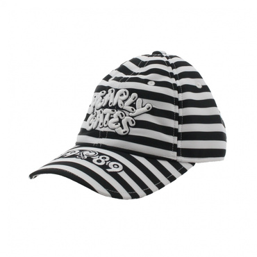 ぷっくりロゴ中綿キャップ 0536187001(ホワイト×ブラック-FREE)