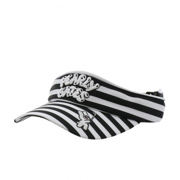 ぷっくりロゴ中綿バイザー 0536187002(ホワイト×ブラック-FREE)