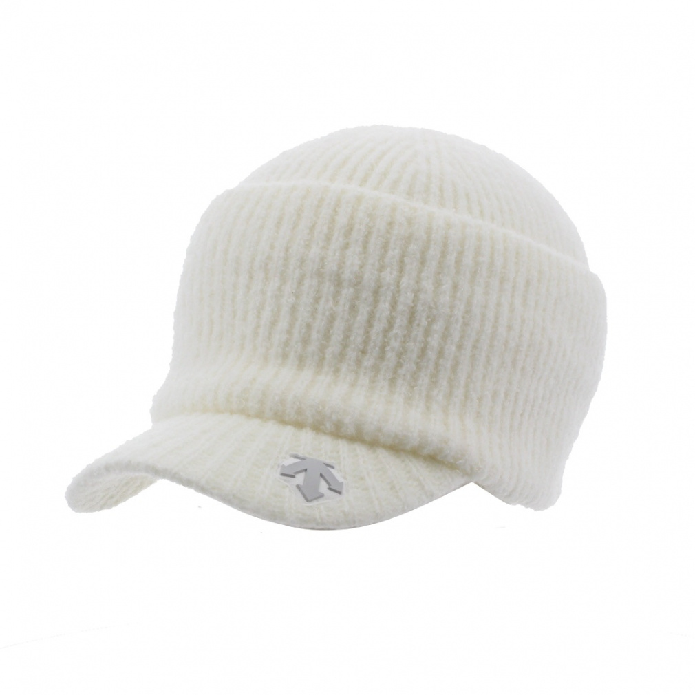 デサント ゴルフ レディース ゴルフウェア ニット帽子 秋 冬 ツバ付