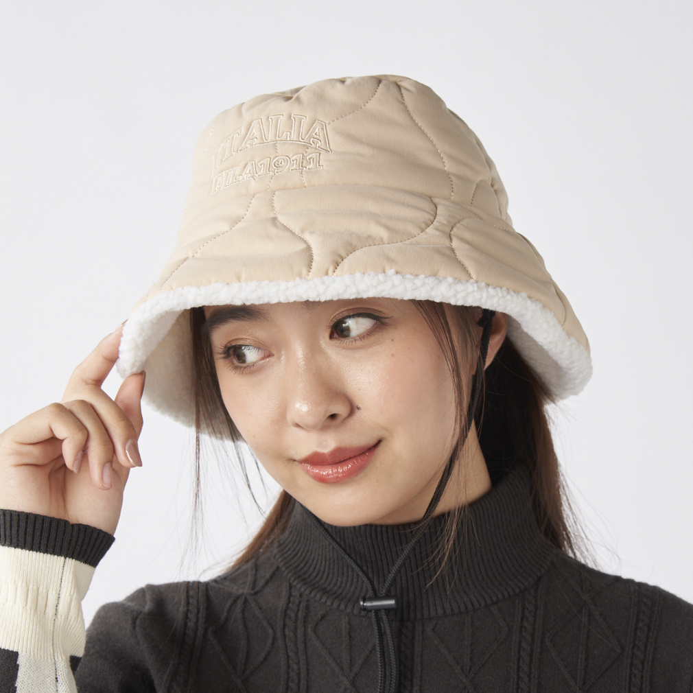 フィラ レディース ゴルフウェア ハット 秋 冬 中綿バケットハット (795911) FILA