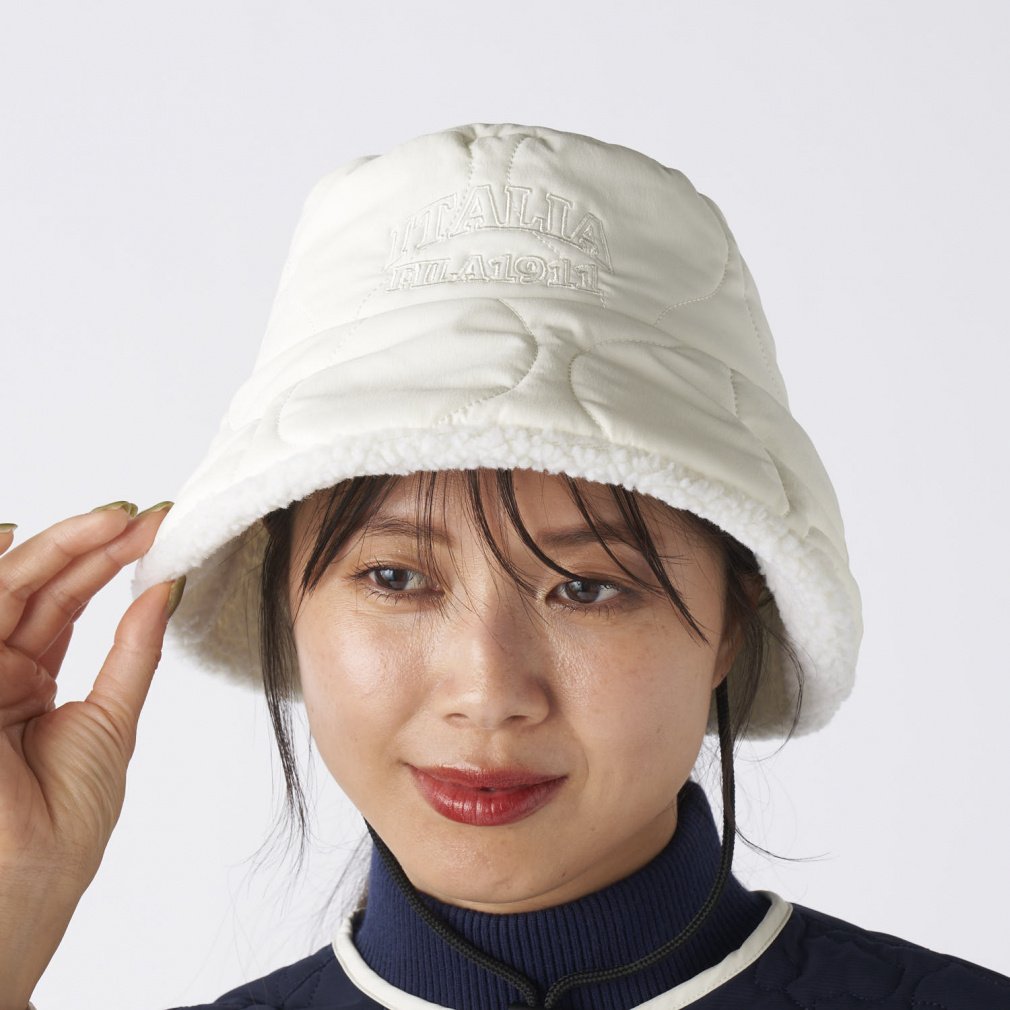 フィラ レディース ゴルフウェア ハット 秋 冬 中綿バケットハット (795911) FILA