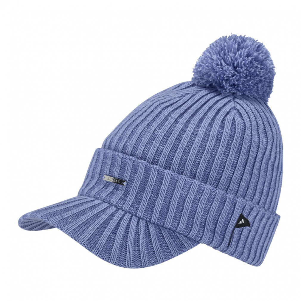 アディダス レディース ゴルフウェア ニット帽子 秋 冬 COLD.RDY プレートロゴ バイザーニットキャップ (JTC36) adidas