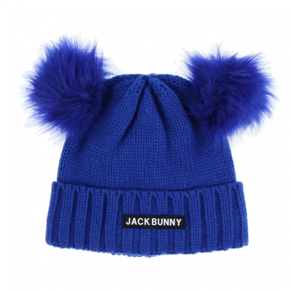 ジャック バニー レディース ゴルフウェア ニット帽子 秋 冬 ファーポンポンニットキャップ (2624287052) Jack Bunny!! ジャックバニー