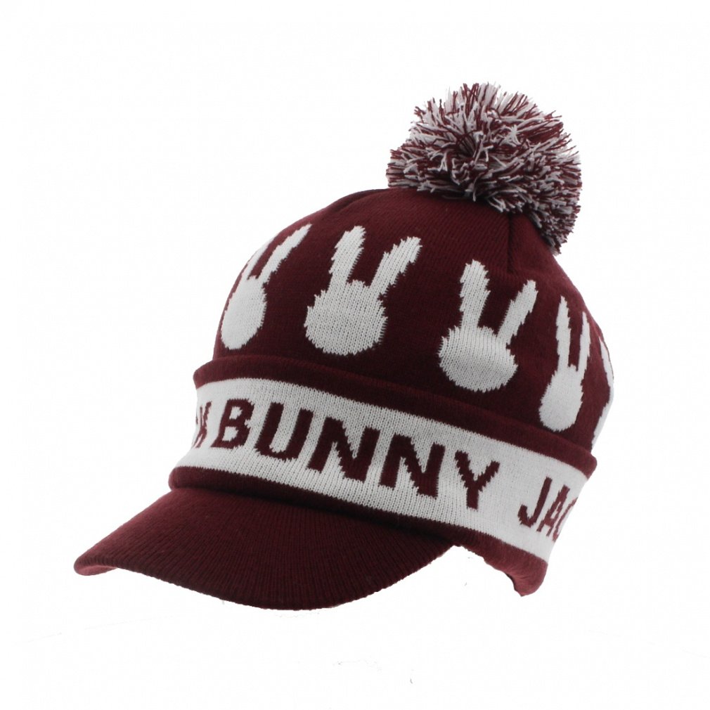 ジャック バニー ゴルフウェア ニット帽子 秋 冬 うさぎニットキャップ