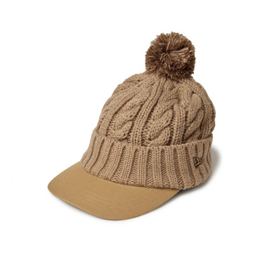 GFW VISOR KNIT POM BEI 14668994