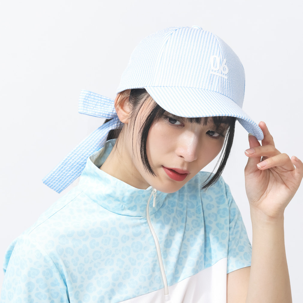 ティゴラ レディース ゴルフウェア キャップ 春 夏 リボン付きキャップ