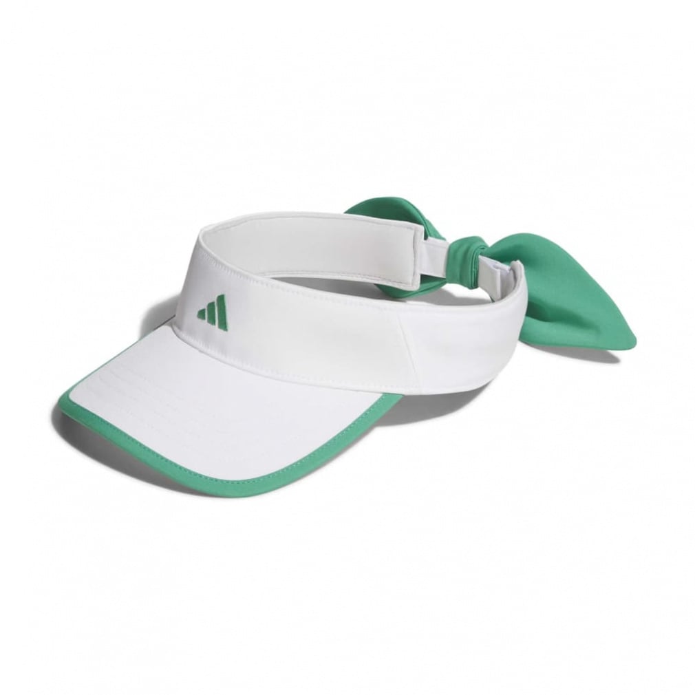 CLIMACOOL クライマクール リボンバイザー TW093(ホワイト×グリーン-FREE)