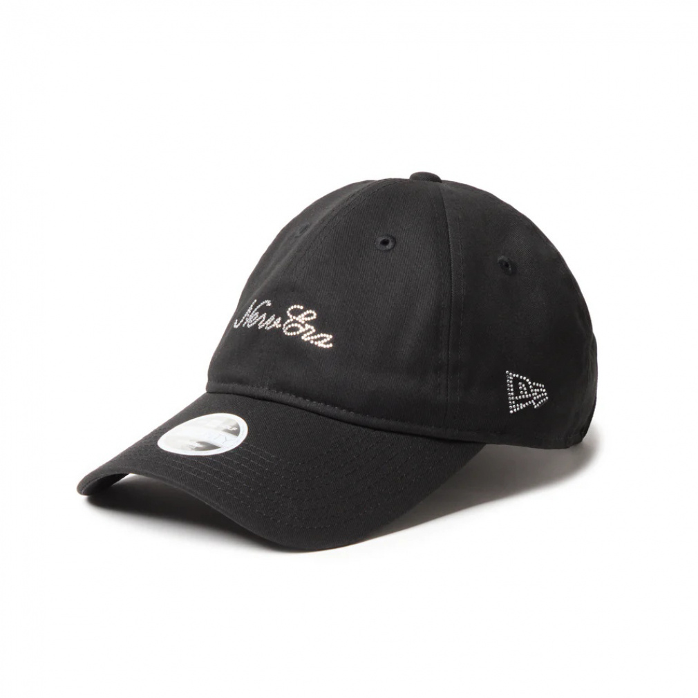�j���[�G�� ���f�B�[�X �S���t�E�F�A �L���b�v �t �� GFW 920LV SCRIPT RHINESTONE BLK (14747131) NEW ERA
