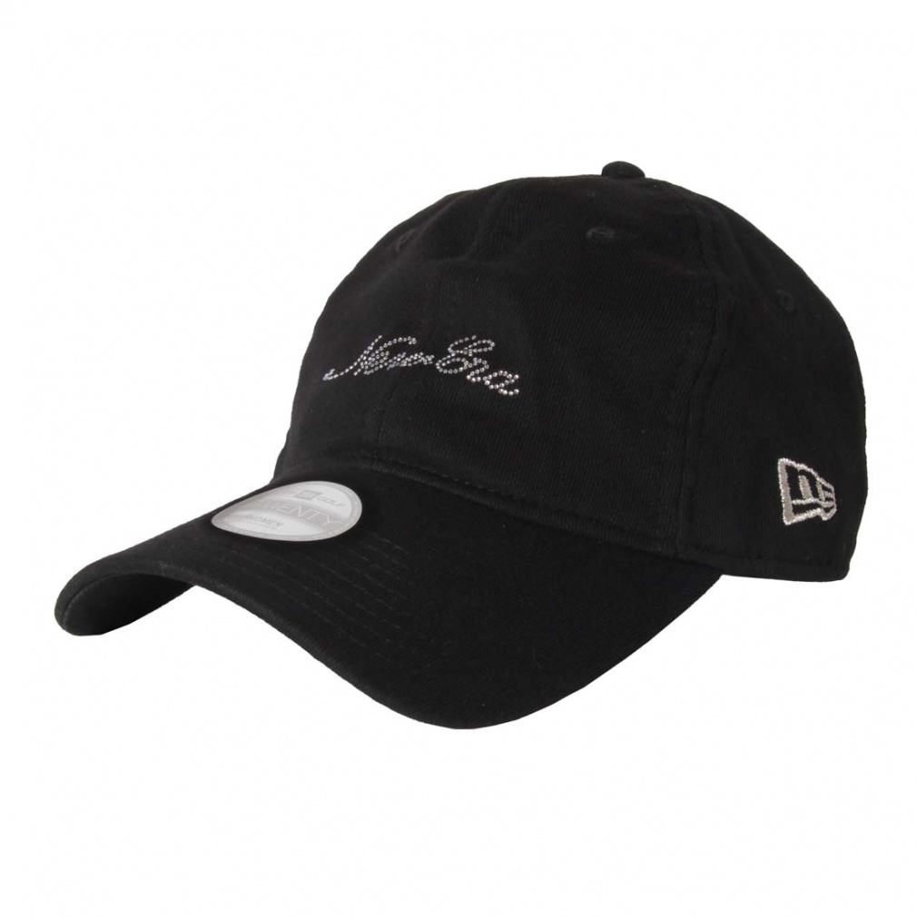 ニューエラ レディース ゴルフウェア キャップ 秋 冬 GFW 920LV RHINESTONE LOGO SWEAT BLK (14669013) NEW ERA