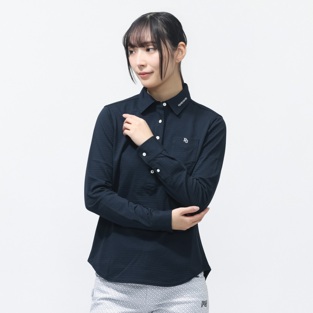 30/-×SPXダイヤ柄鹿の子 0556161201(ネイビー-S)