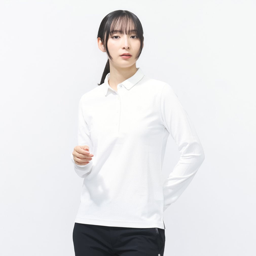 SPX裏使いジャガード長袖シャツ 0436161202(ホワイト-M)