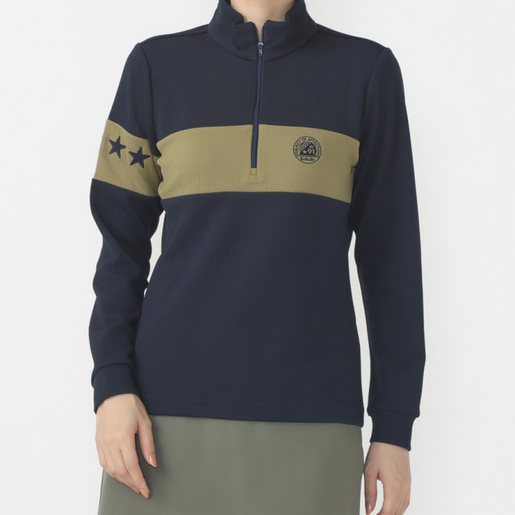 凹凸生地切り替えデザインシャツ KO-1L2524Z