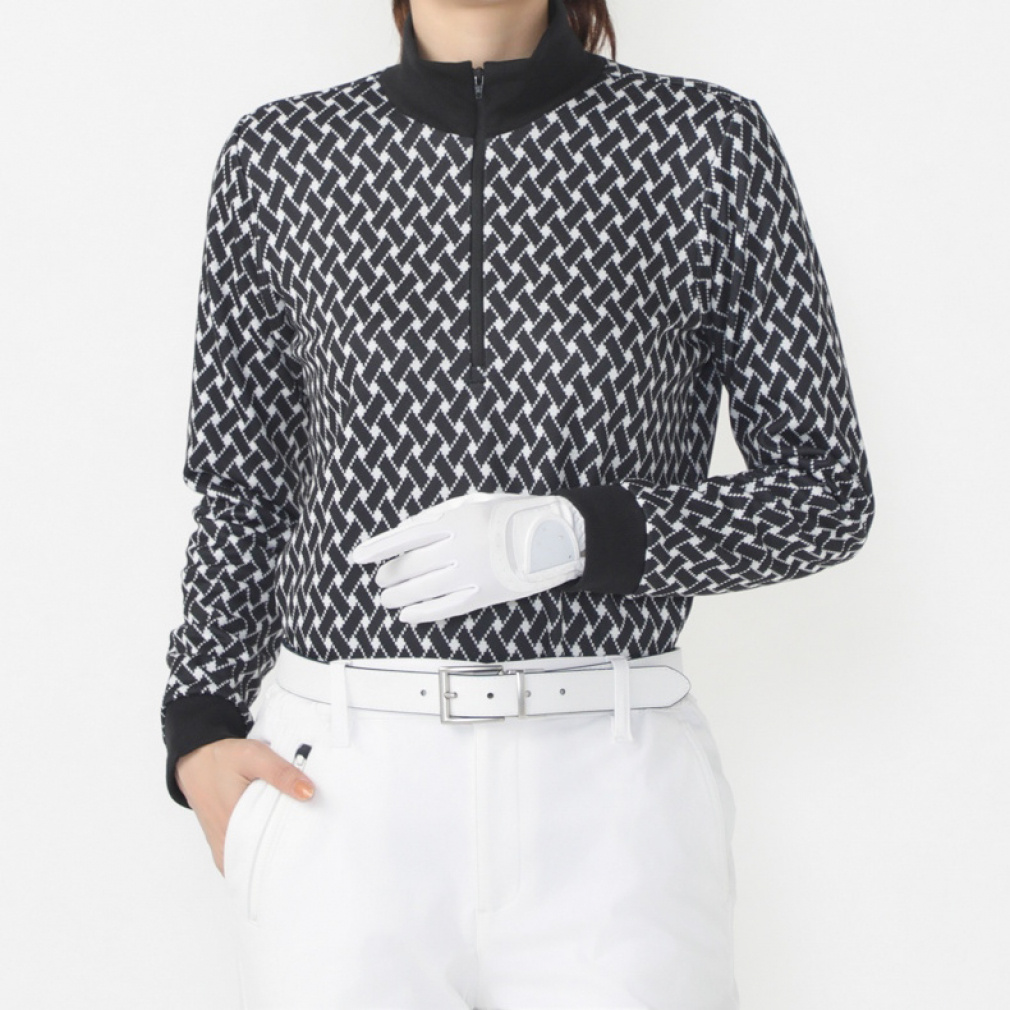 ティゴラ レディース ゴルフウェア 長袖シャツ 秋 冬 アイヒート裏シャギージップシャツ (TR-1L2734Z-H) TIGORA