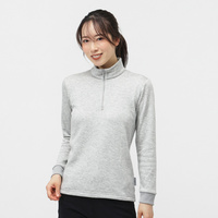 ＋5℃アイヒートハーフジップシャツ無地 TR-1L2525Z-HGY