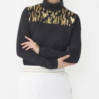 長袖裏起毛モックネックシャツ 光吸収発熱 ストレッチ UVカット 裏起毛 長袖 防寒対策 TR-1L2554H