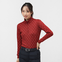 ＋5℃アイヒートハーフジップシャツ柄 TR-1L2535Z-HRD