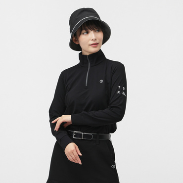 T.ウール混ハーフジップシャツ TRTﾊｰﾌZIPｼｬﾂ