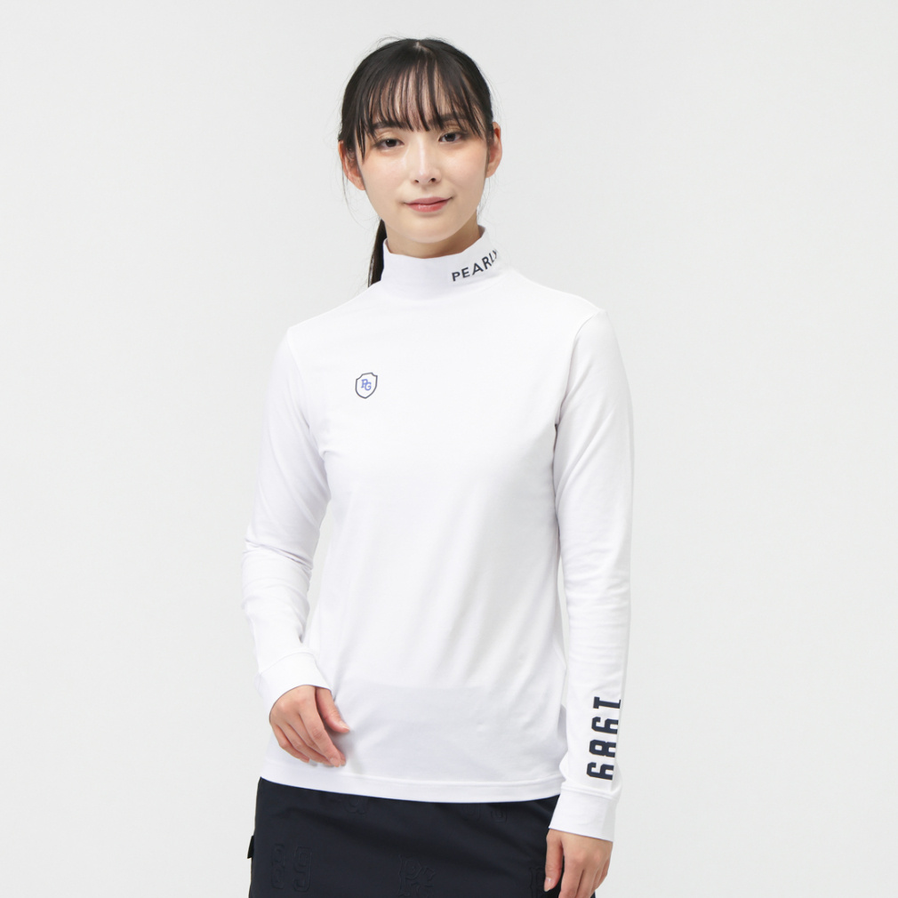 パーリーゲイツ レディース ゴルフウェア 長袖シャツ 秋 冬 28G 綿ベア