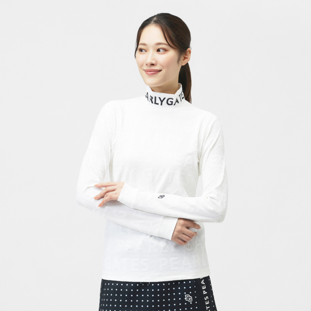 パーリーゲイツ レディース ゴルフウェア 長袖シャツ 秋 冬 3DベアJQ