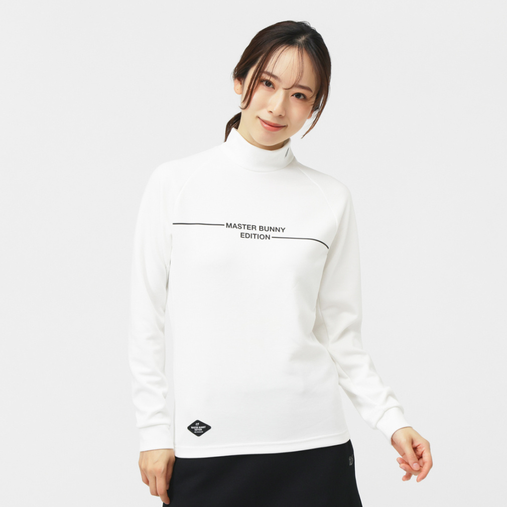 新品 【サイズ５(Ｌ)】【ホワイト】マスターバニー　半袖　ハイネックシャツ MASTER BUNNY EDITION（マスターバニーエディション） マスターバニー