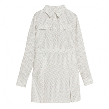 Horseshoe print シャツワンピース 1623430018