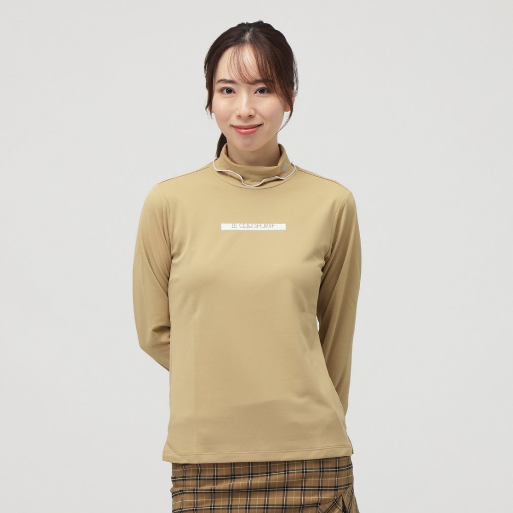 ルコックスポルティフ ゴルフ レディース ゴルフウェア 長袖シャツ 秋 冬 メローモックネック長袖シャツ (LG5FLS50L) le coq sportif GOLF