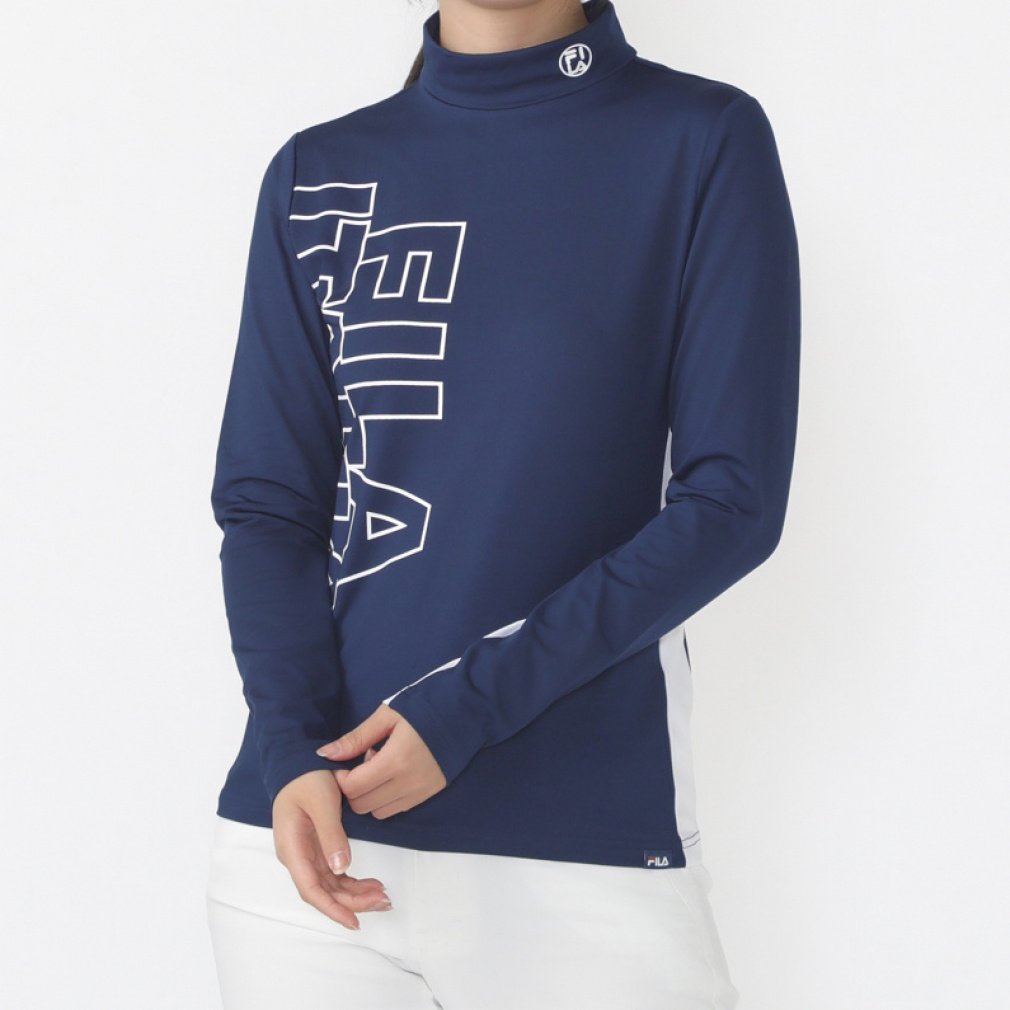フィラ ゴルフウェア 長袖シャツ 秋 冬 長袖モックネックシャツ (7935022) FILA