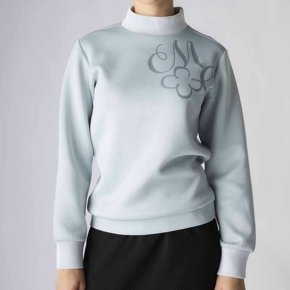 マリ クレール ゴルフウェア 長袖シャツ 秋 冬 長袖モックネックプルオーバー (735550) レディース marie claire