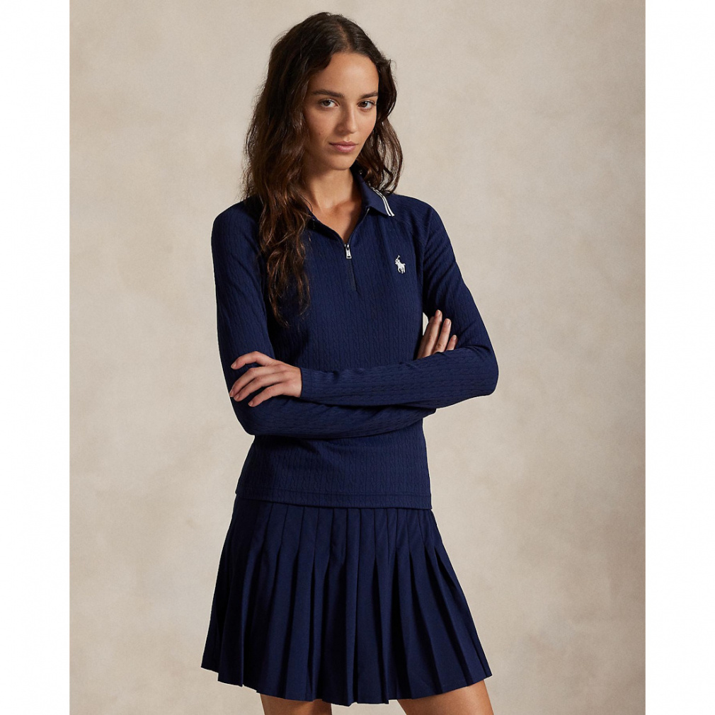 ラルフローレン レディース ゴルフウェア 長袖シャツ 秋 冬 ケーブル