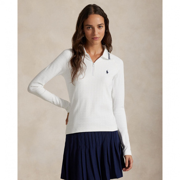 ケーブル クォータージップ ロングスリーブ ポロシャツ FW25-2655