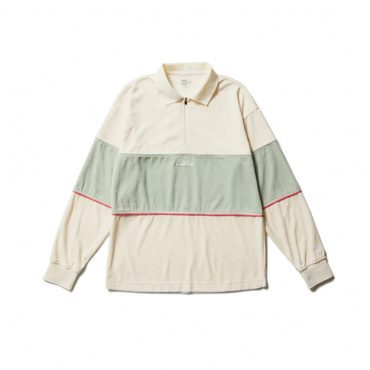 GFW LS VELOUR POLO OFF WHI 14326358