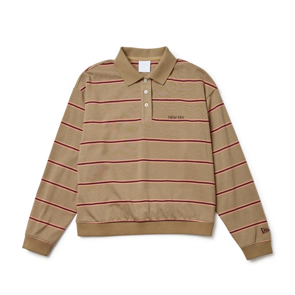 j[G fB[X StEFA Vc H ~ GFW LS POLO SHIRT KHA (14669799) NEW ERA