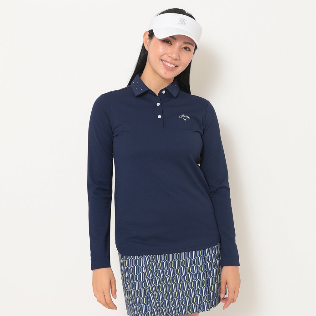 キャロウェイ レディース ゴルフウェア 長袖シャツ 秋 冬 オニカノコ長袖シャツ (C25233200) Callaway
