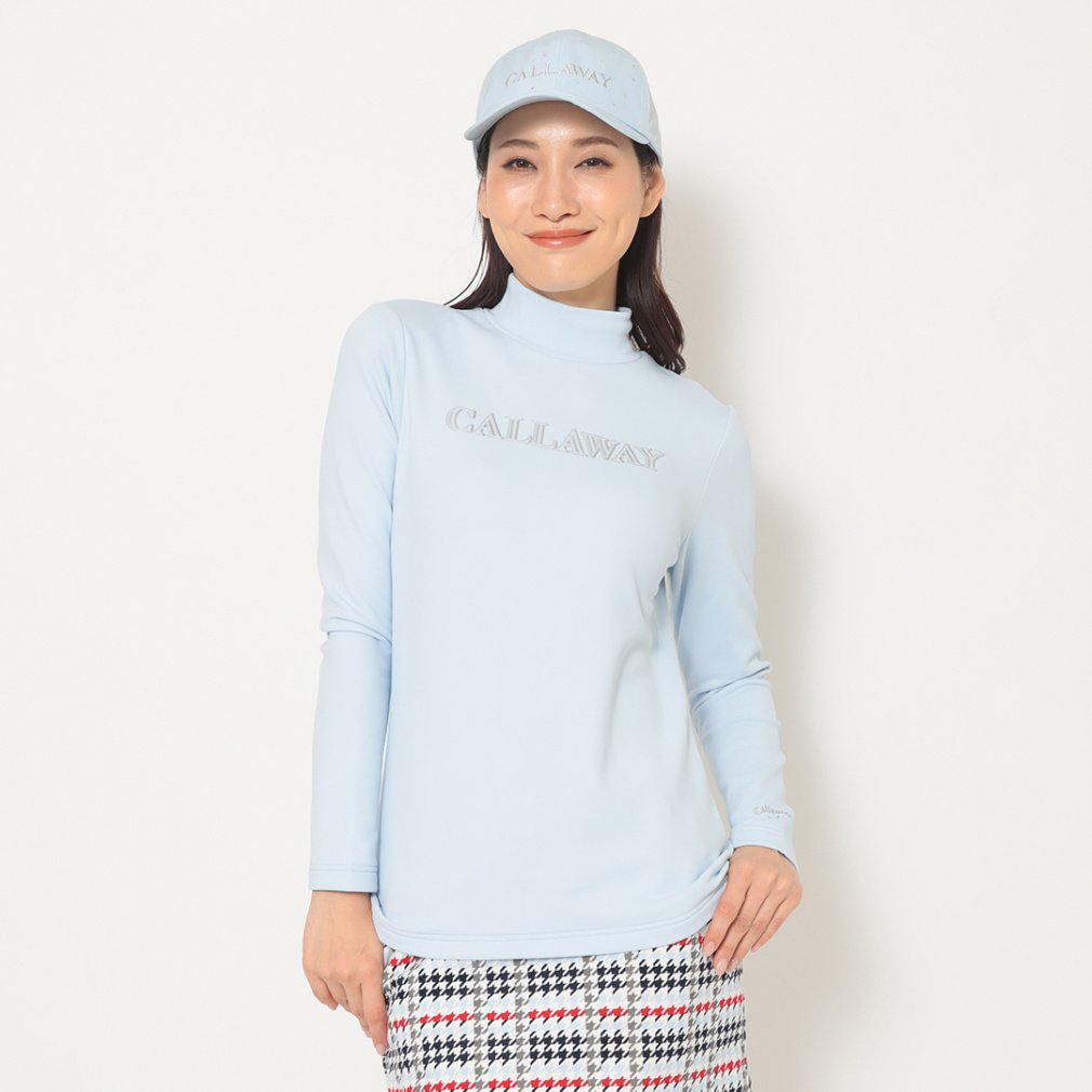 キャロウェイ レディース ゴルフウェア 長袖シャツ 秋 冬 裏起毛ダブル