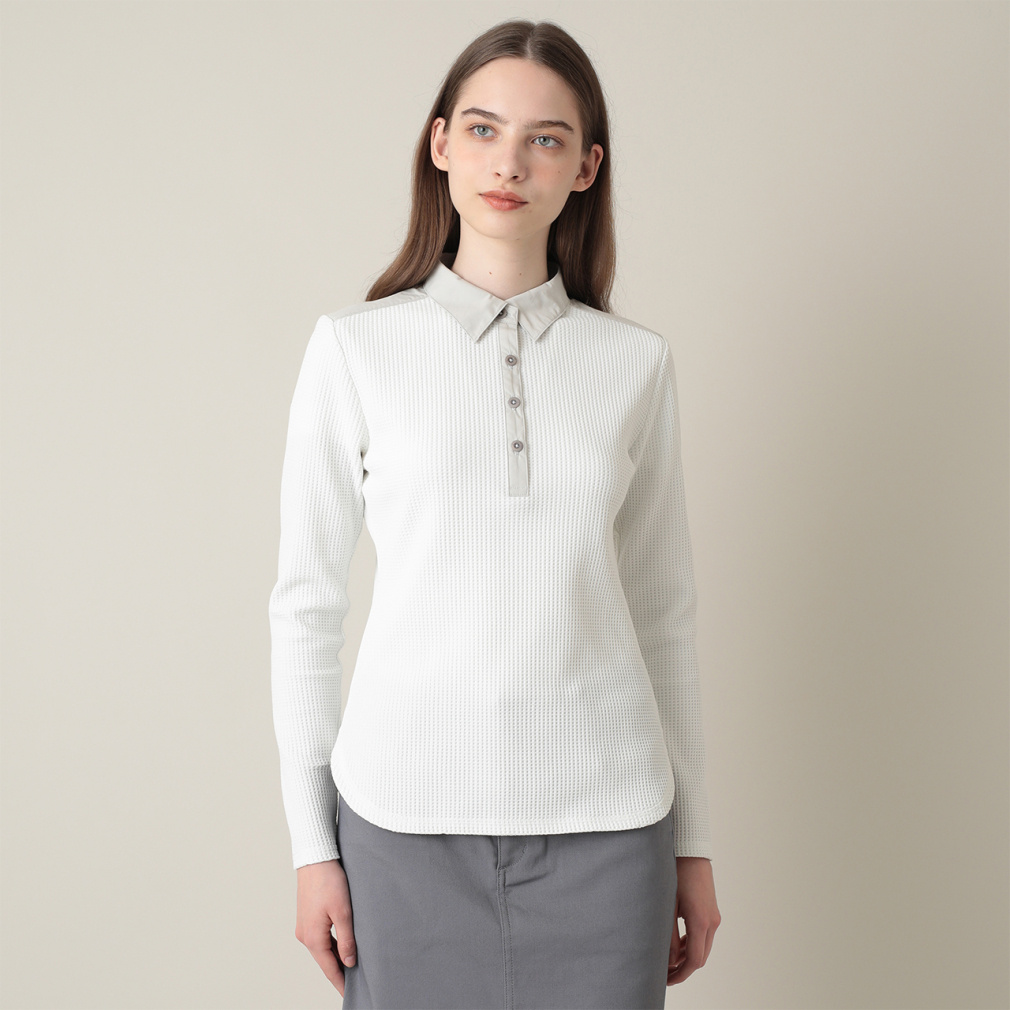 gBX}V[ fB[X StEFA Vc H ~ W L/S Thermal Polo (7AM506) TravisMathew