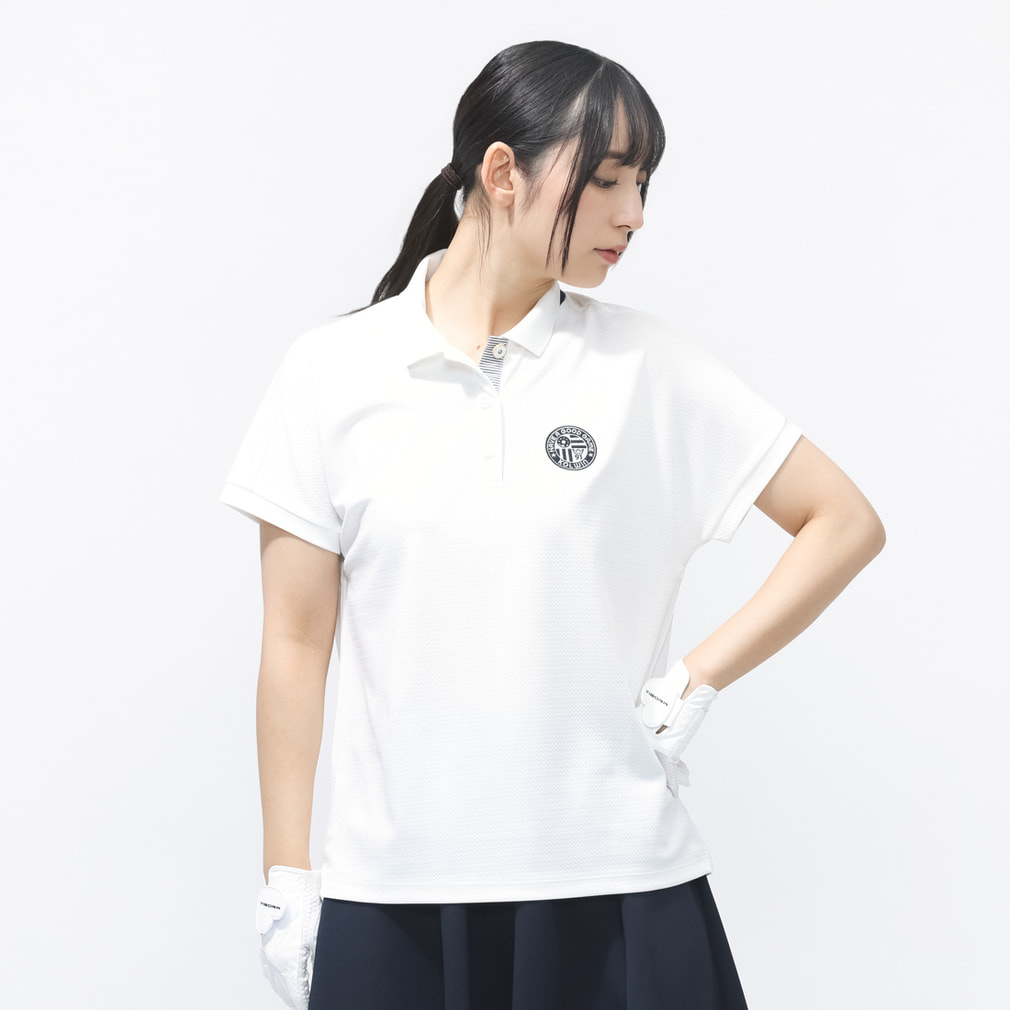 脇丈調節シャツ KO-1H2046P(ホワイト-M)