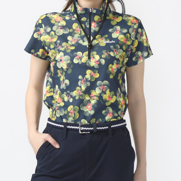 アイクール花柄ジップシャツ KO-1H2024Z-C