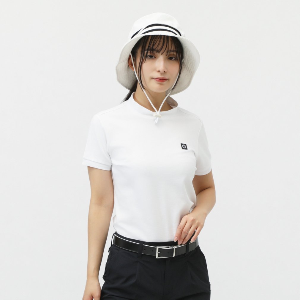 ティゴラ レディース ゴルフウェア 半袖シャツ 春 夏 T.超長綿コットン半袖モックシャツ 日本製生地 (TR-1H2215H) TIGORA