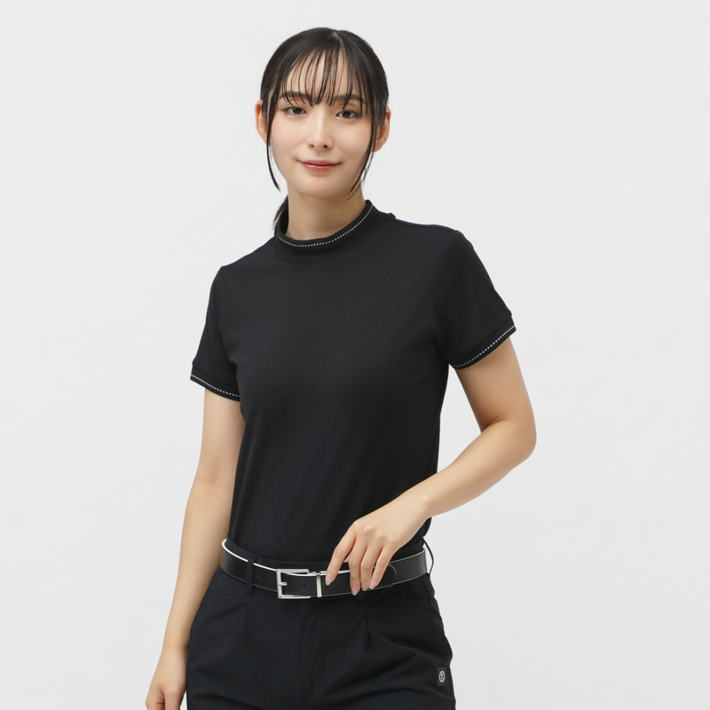 ティゴラ レディース ゴルフウェア 半袖シャツ 春 夏 T.ソロテックス(R)使用モックシャツ (TR-1H2245H) TIGORA