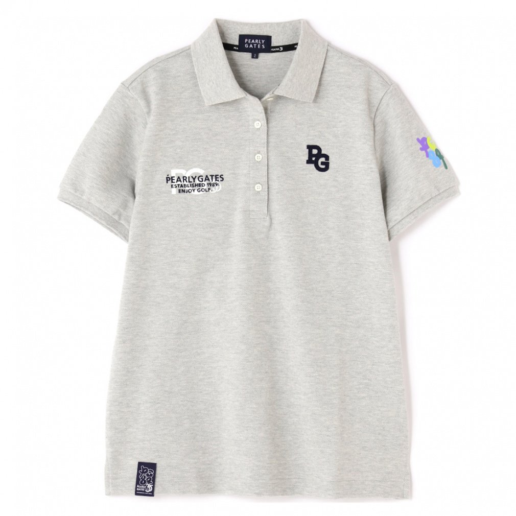 パーリーゲイツ 35TH ANNIV コットン100%鹿の子ポロ（WHT／5） 35th 44/2鹿の子 0554160202｜Alpen Online