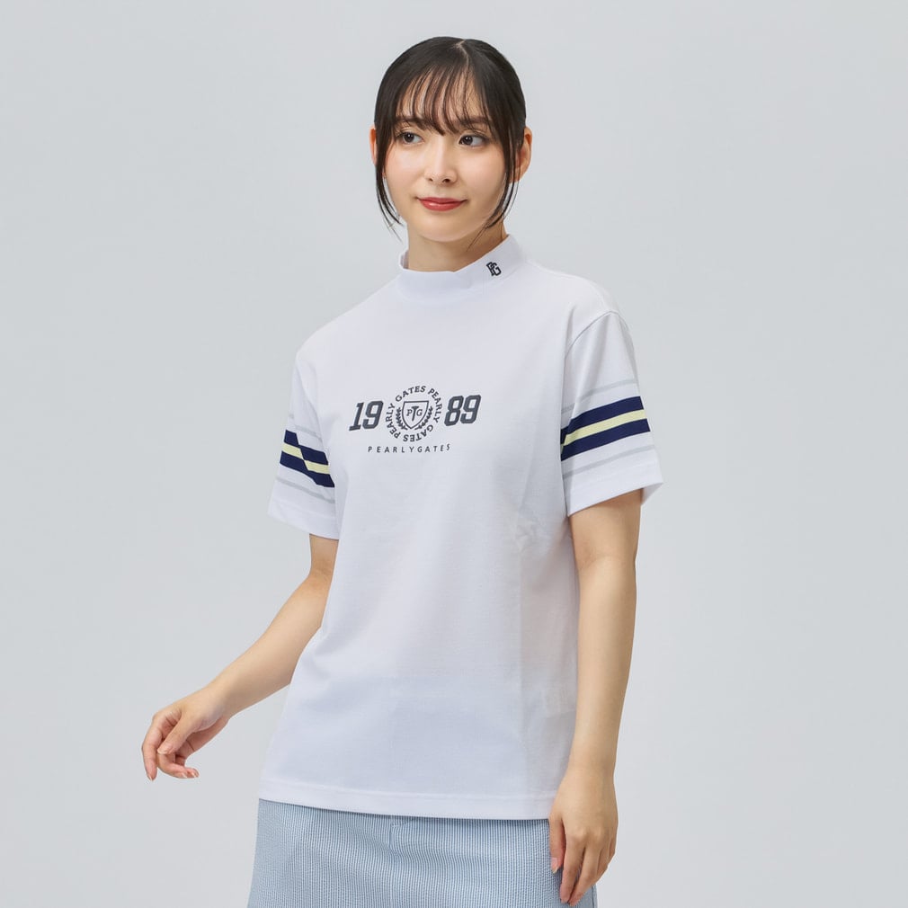 パーリーゲイツ レディース ゴルフウェア 半袖シャツ 春 夏 先染め