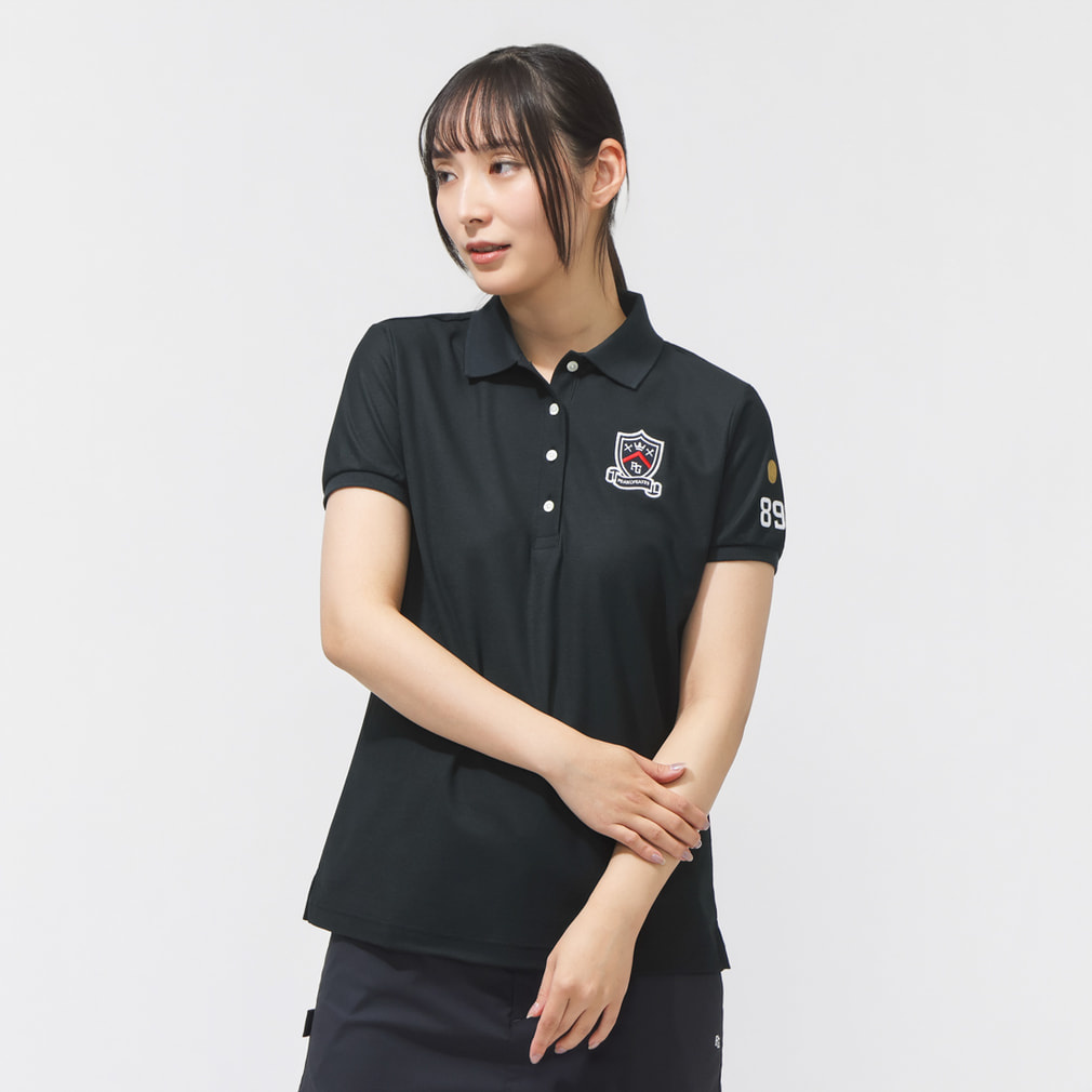 パーリーゲイツ レディース ゴルフウェア 半袖シャツ 春 夏 30/-×FD