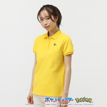 【ポケモン】ピカチュウ ボーダー調カノコ半袖ポロシャツ 0555160332