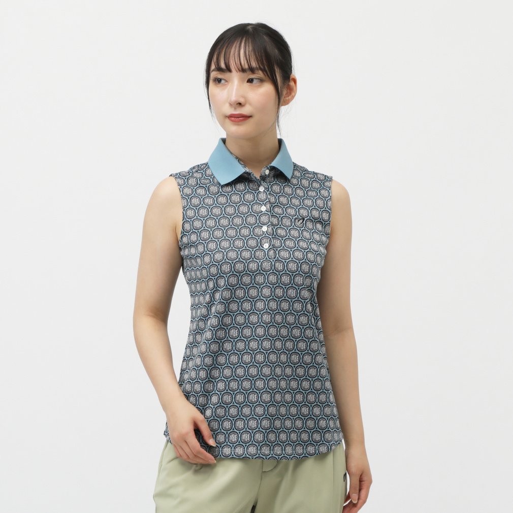 マスターバニーエディション レディース ゴルフウェア 半袖シャツ 春 夏 ミコルトーン28G MBEサークルジャガード (7595160508) MASTER BUNNY EDITION